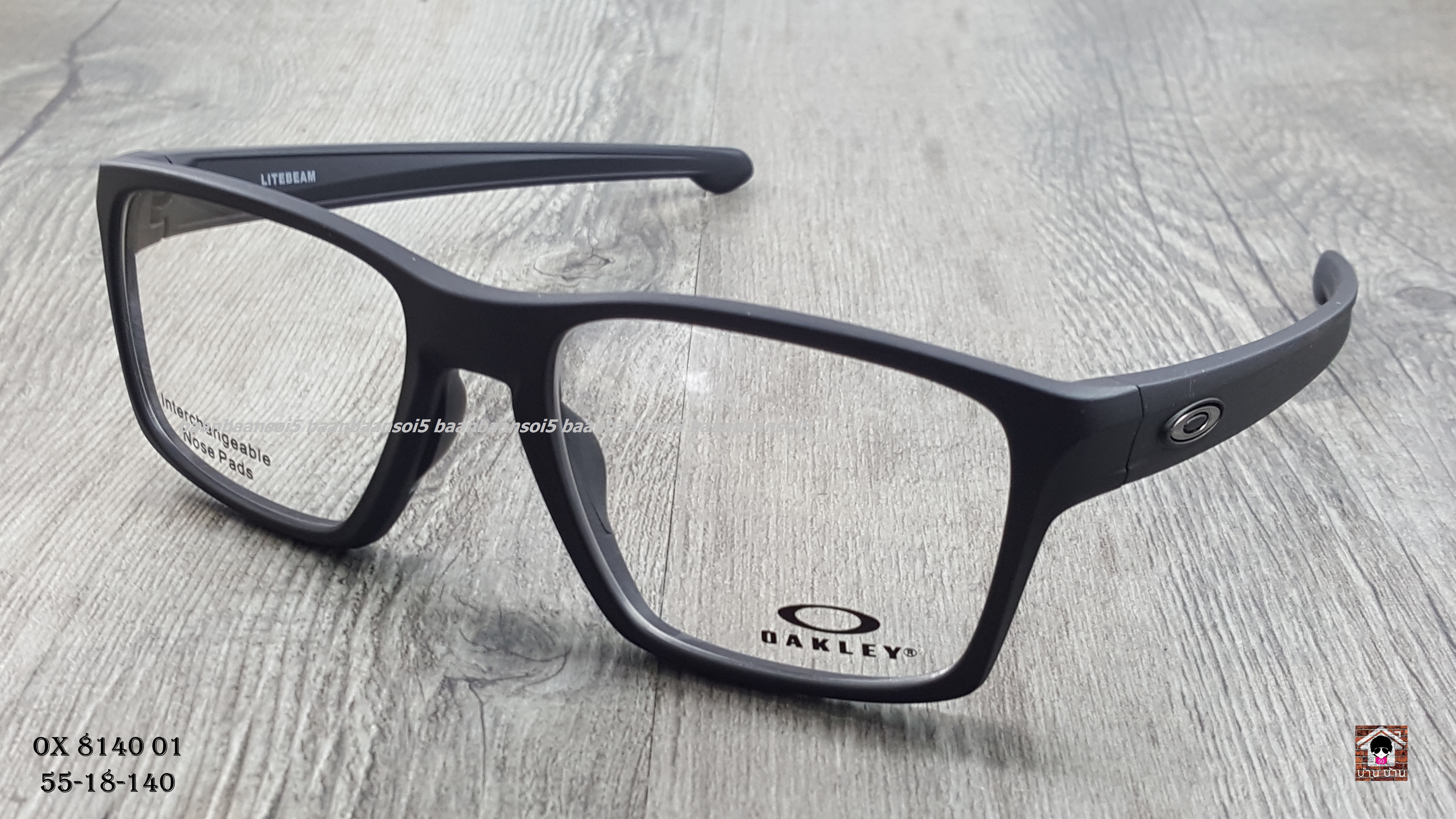 OAKLEY OX8140-01 LITEBEAM โปรโมชั่น กรอบแว่นตาพร้อมเลนส์ HOYA ราคา 4,000 บาท