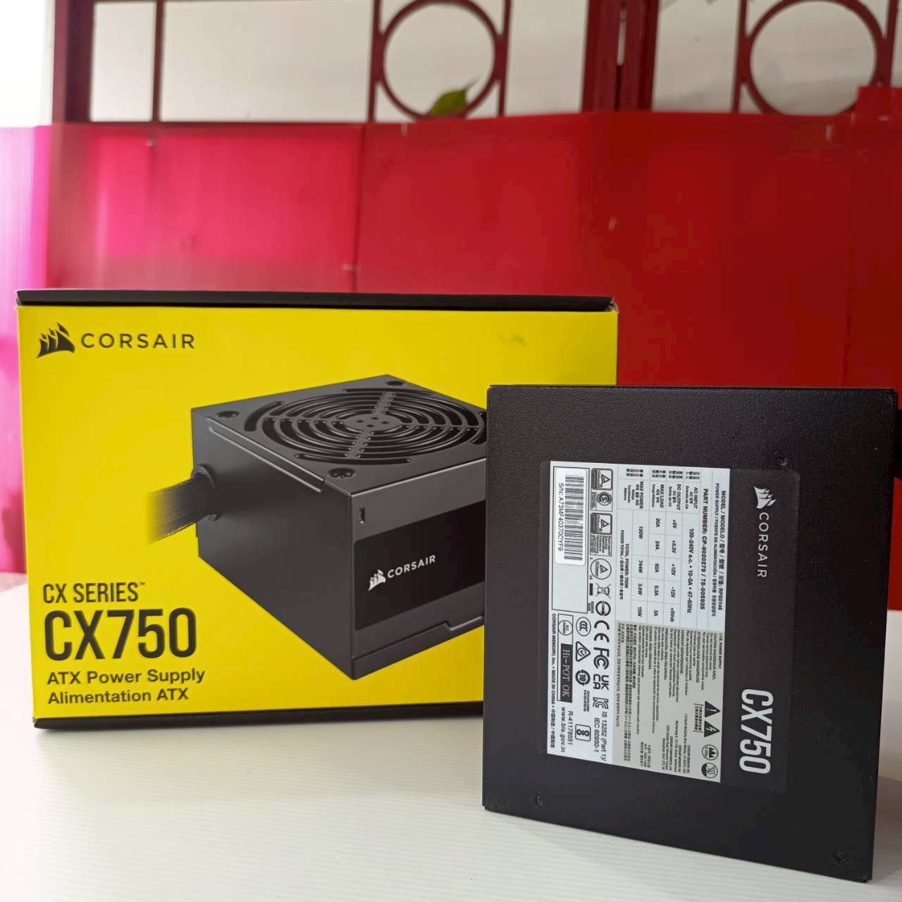 PSU 750W (80+ BRONZE) Corsair CX750 ประกัน J.I.B 22/9/2029