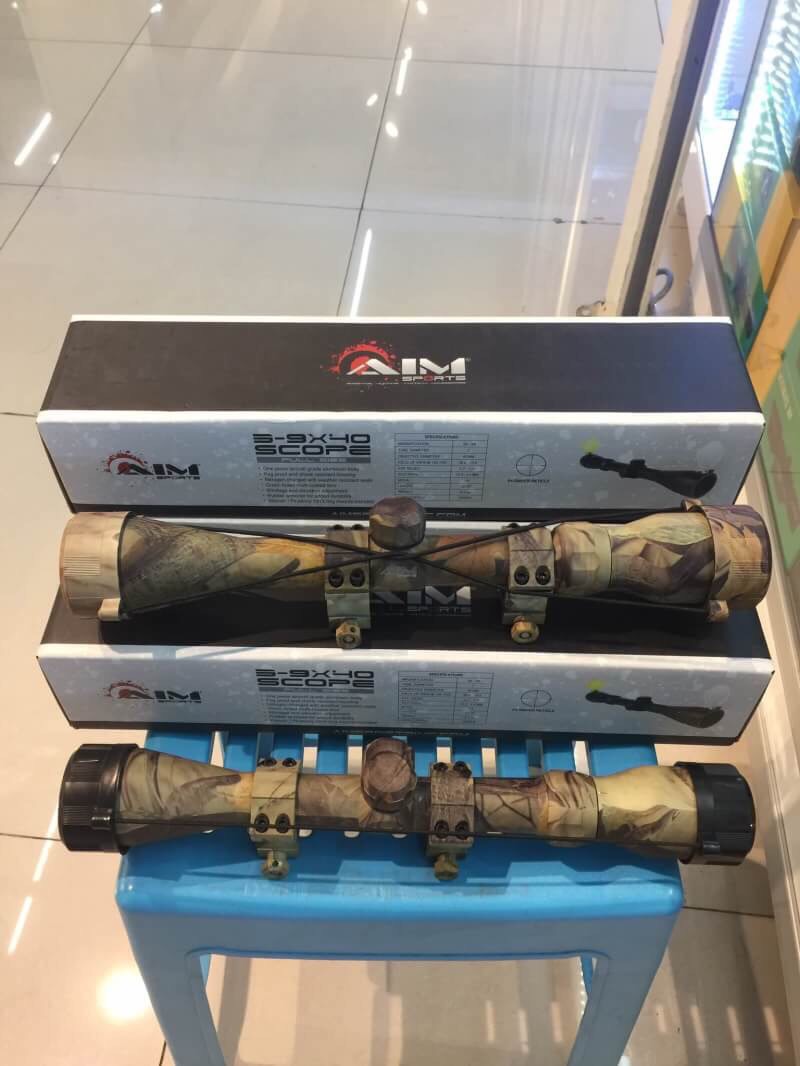 New.AIM 3-9x40 SCOPE ลายพราง มาพร้อมขาจับสโครป ราคาพิเศษ
