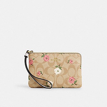 กระเป๋าCoach แท้ รุ่น CR973 CORNER ZIP WRISTLET
