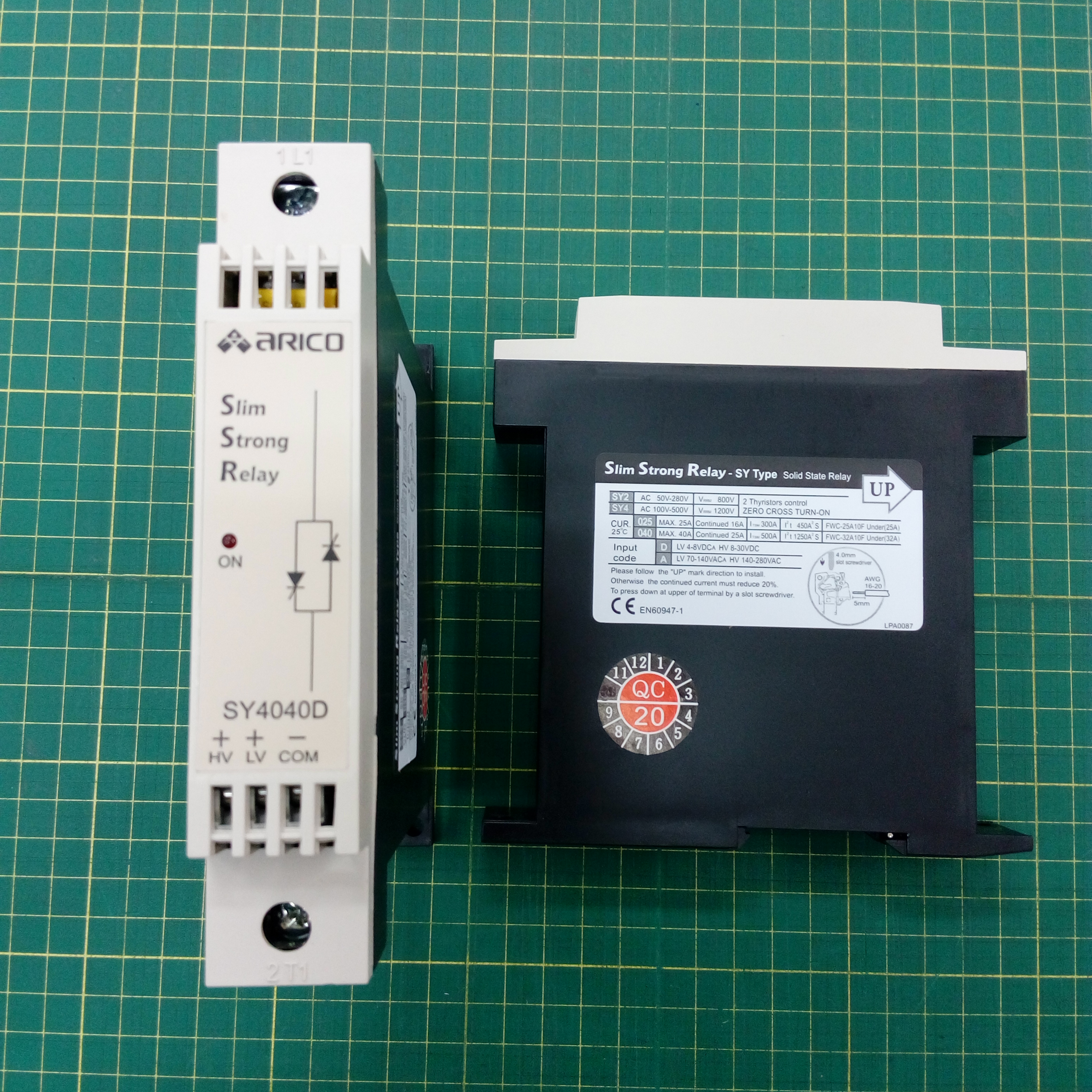 โซลิดสเตท SOLID STATE RELAY ARICO SY4040D ทนกระแส 40A 380V