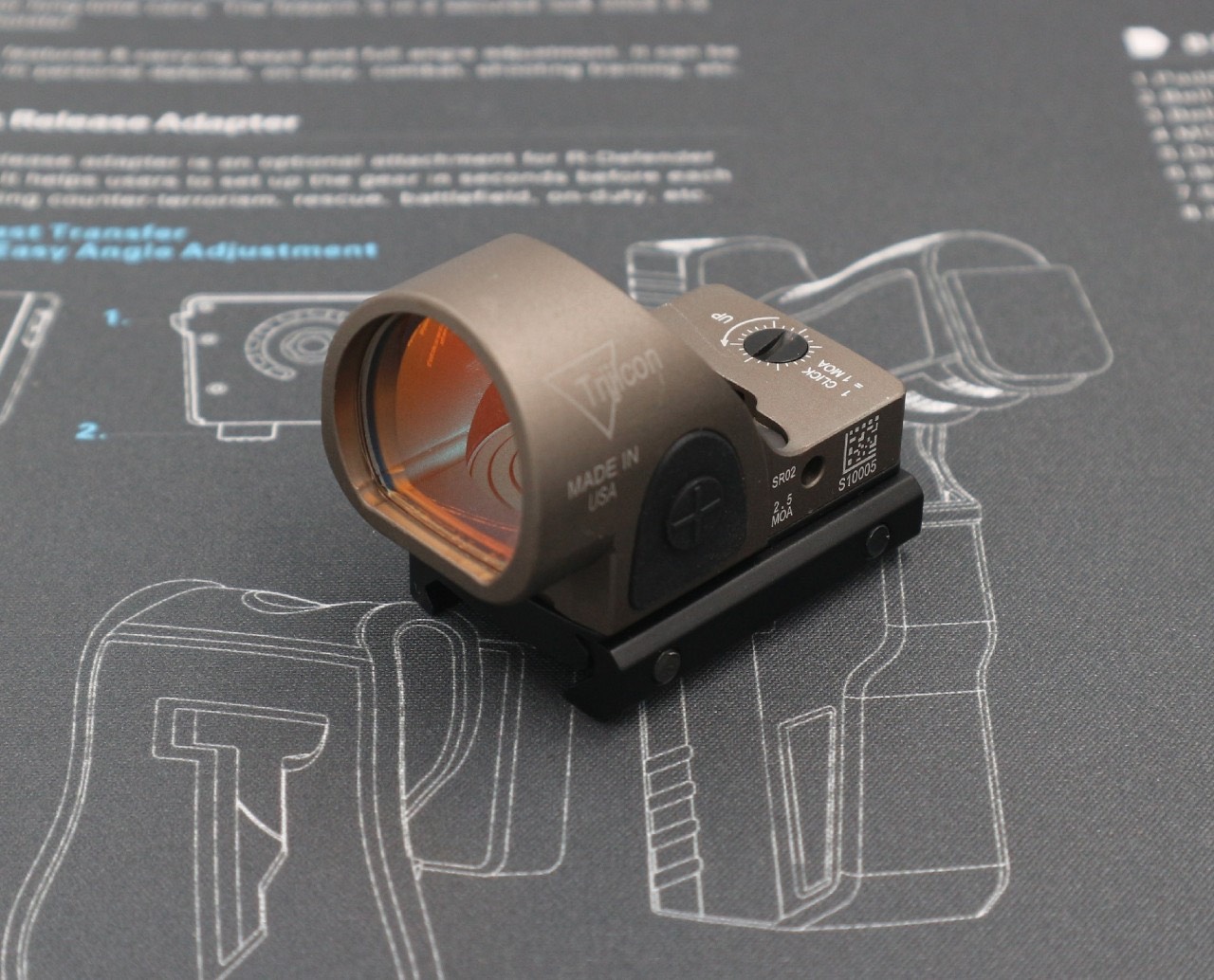 (clap)สินค้ามีสีเข้ามาเพิ่มค่ะ (fire)Trijicon SRO Red Dot ผลิตจากวัสดุ Aluminum ทำผิว hard anodized ขนาด 2.5 MOA Dot Red dot สีแดง คมชัด รูปร่างขนาดเล็ก Low Profile มาพร้อมขาจับ mount แบบ 20 มม. และ Glock mount ( บีบีกัน ) ปรับระดับความสว่างง่าย +/- ด้านข