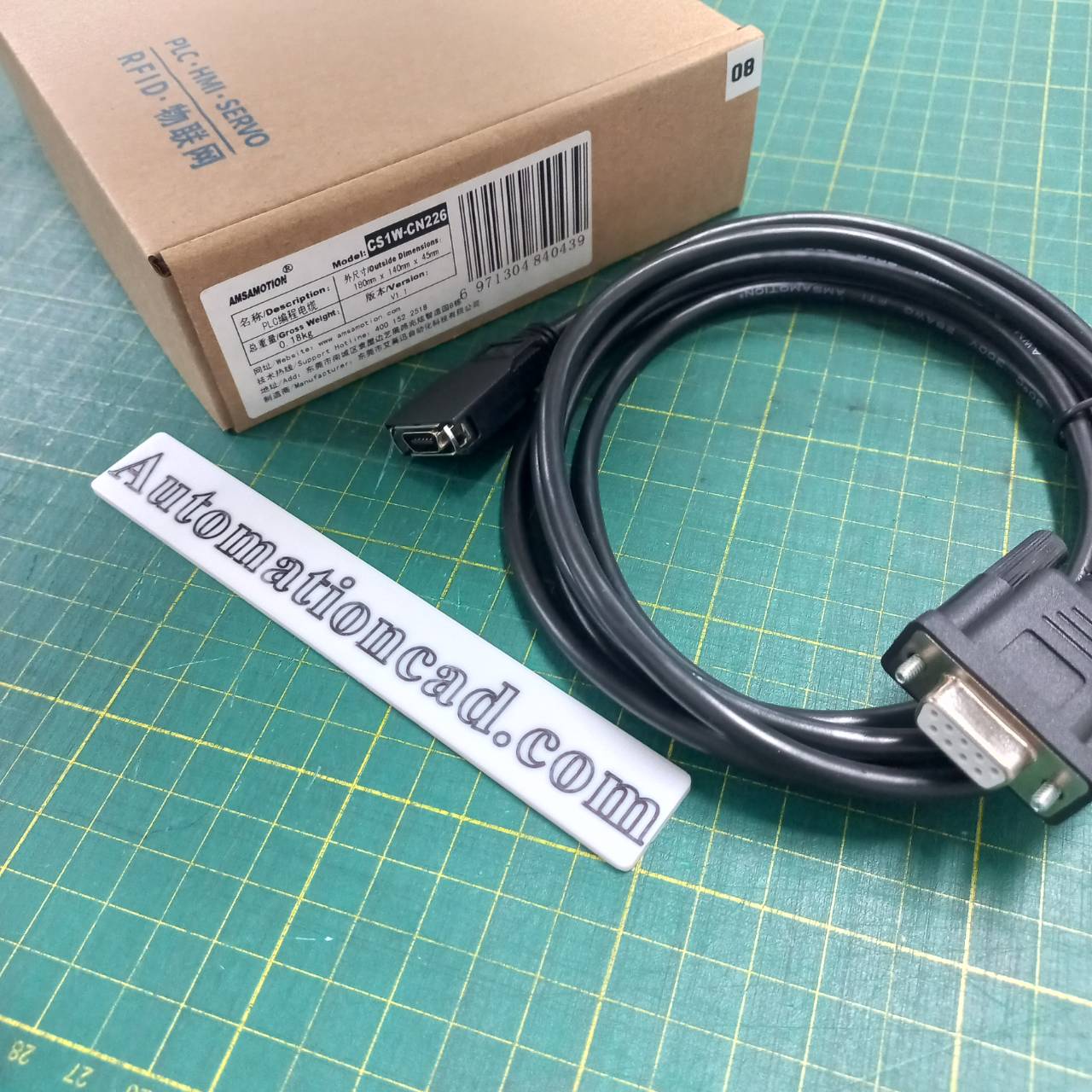 สายดาวน์โหลด OMRON CS1W-CN226 PLC Download cable CS CJ CQM1H CPM2C Series