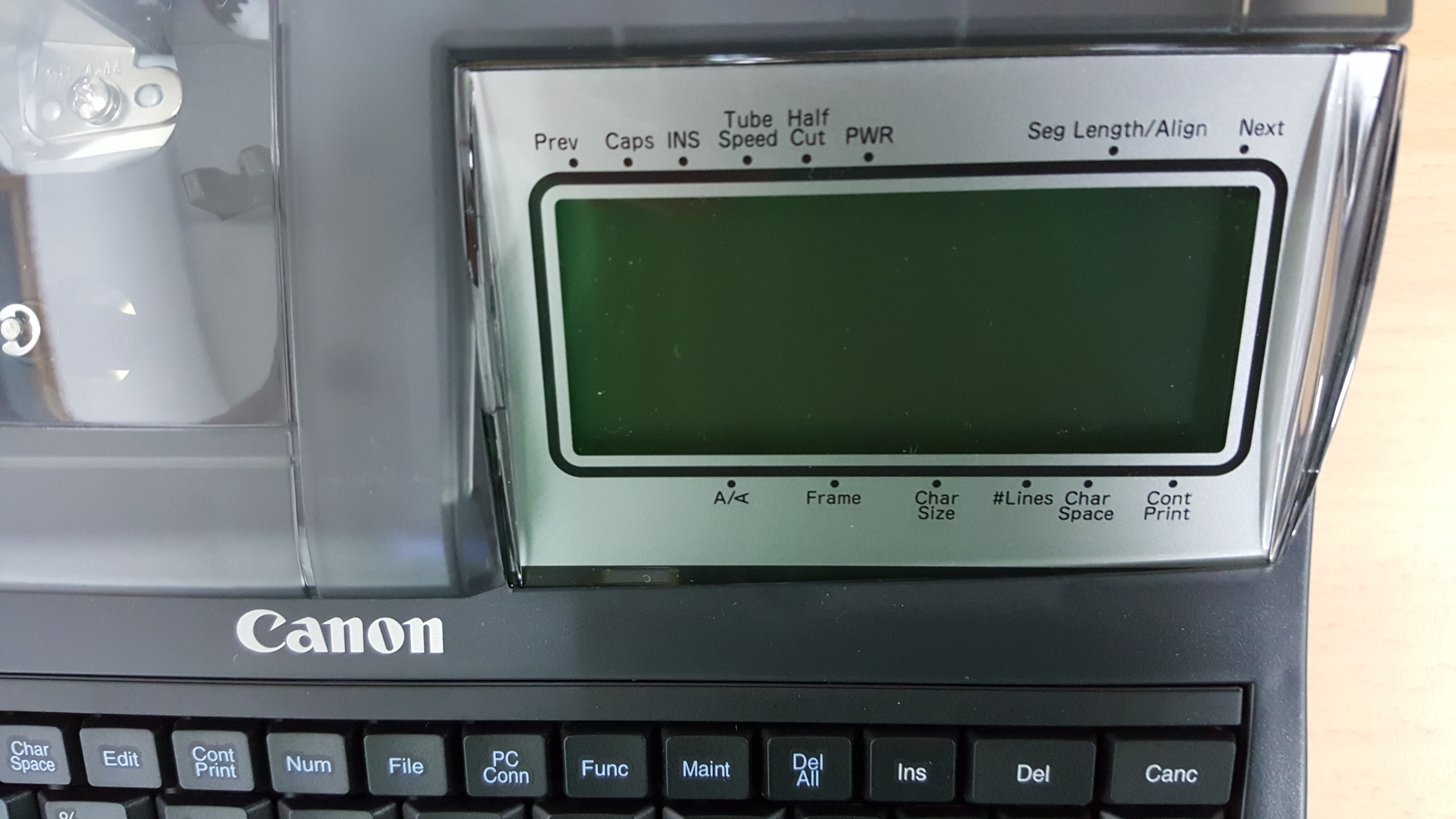 เครื่องพิมพ์ปลอกสายไฟ CANON MK-2600 Label Printer, 32,000.- Wire Marker