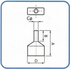 ข้อต่อย้ำปลายสาย แบบคู่หุ้ม สีแดง CE1.0-8x2 TLUG ใช้กับสาย 1 sq.mm (100 ชิ้น/ห่อ)