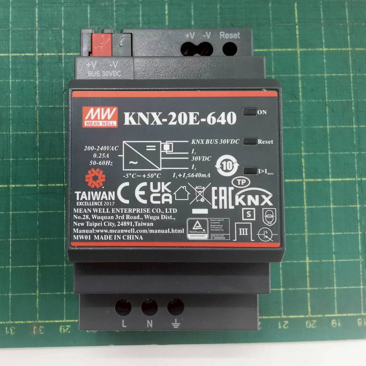 สวิทช์ชิ่งพาวเวอร์ซัพพลาย Meanwell KNX-20E-640 POWER SUPPLY 19.2W 30V 640mA 220VAC