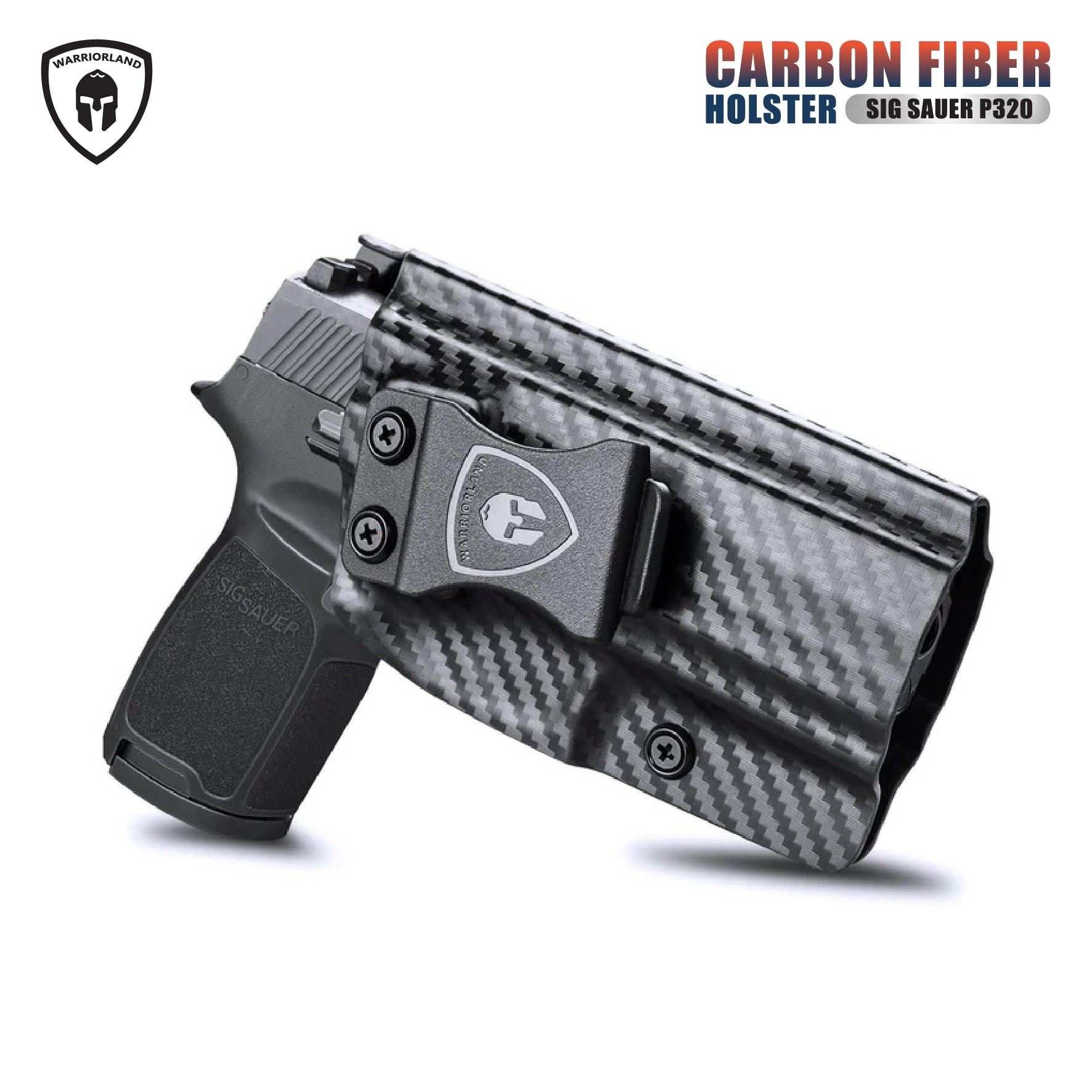 New.ซองพกใน Carbon Fiber Sig Sauer P320 Carbon Fiber Holster Sig Sauer P320 ( Warriorland ) ⚡ผลิตจาก Carbon Fiber คุณภาพสูง ⚡แผ่นหนา 2 mm. แข็งแรงทนทาน ⚡ออกแบบให้ซองคลุมรอบโกร่งไก ป้องกันอุบัติเหตุ ⚡ซองไม่เก็บความชื้น ทำความสะอ