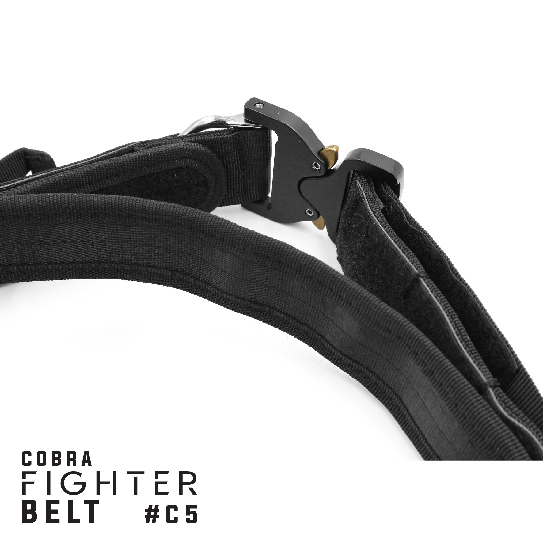 เข็มขัด COBRA fighter belt ( #C5 ) 💥เข็มขัดหัว Cobra ปลดไว มีห่วง D-Ring สำหรับเกี่ยวสายกันตก 💥เข็มขัดแบบ 2 ชั้น ( Double Layers Belt) 💥สายด้านใน สามารถสอดเข้ากับหูกางเกงได้ ใช้ประกบกับสายเส้นนอก 💥สายด้านนอกกว้าง 1.5"