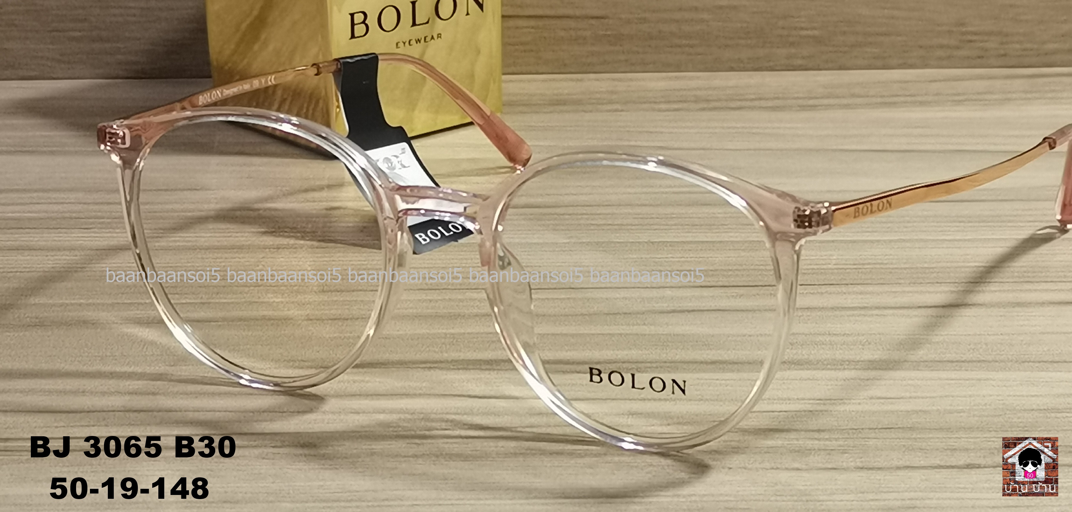 Bolon BJ 3065 B30 โปรโมชั่น กรอบแว่นตาพร้อมเลนส์ HOYA ราคา 3,490 บาท
