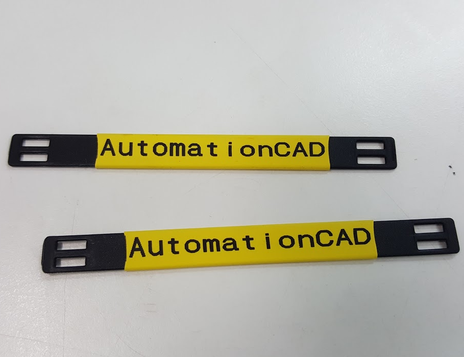 TAG มาร์คสายไฟ Polyurethane สีเหลือง เบอร์มาร์คสายไฟ CABLE MARKER