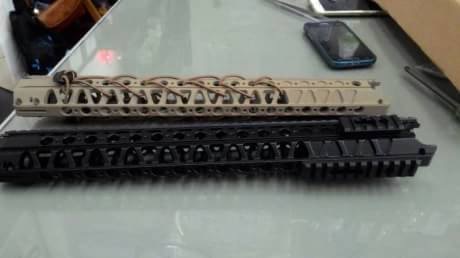 New.Angry gun Wire Cutter Rail System LVOA Style for M4 16" สีดำ สีทราย ราคาพิเศษ
