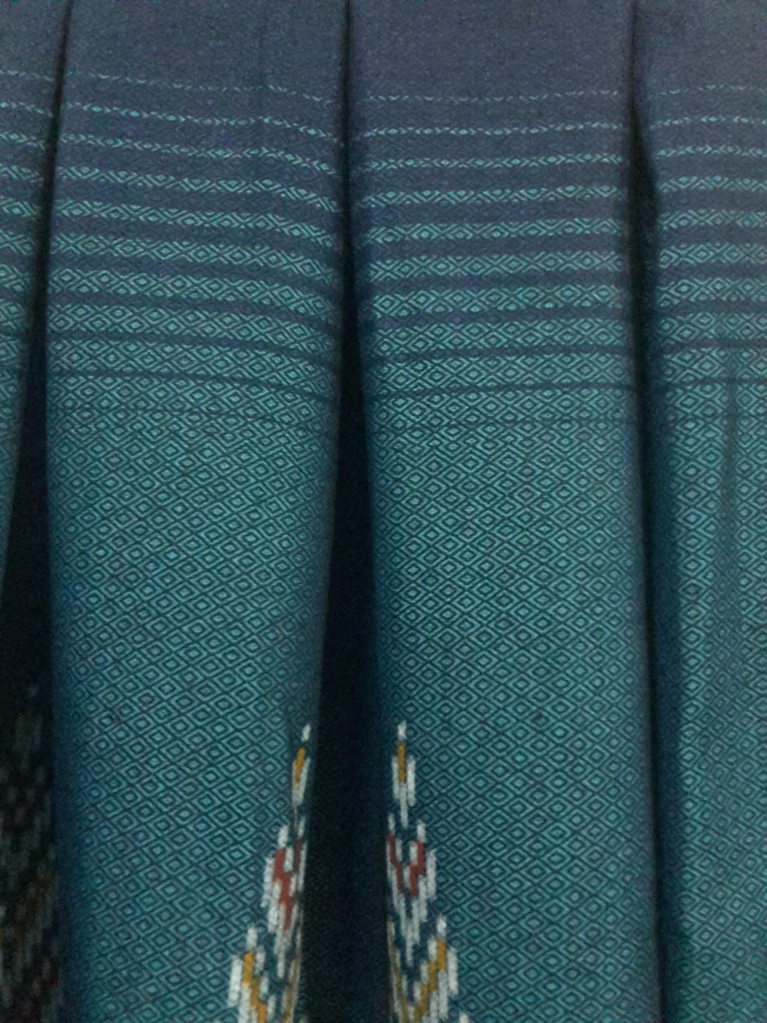 กระโปรงผ้าไทยสำเร็จรูป กระโปรงผ้าไทยผ้าฝ้ายมัดมัดหมี่ กระโปรงผ้าฝ้ายทรงทวิทยาว