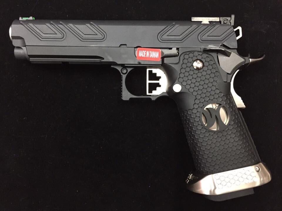 New.Armorer Works HX2302 Hi-Capa 5.1 GBB Pistol (2-Tone) [AW-GBB-HX2301-2T] เป็นปืน Custom มาจากโรงงาน ความแรง แรงมาก ราคาพิเศษ
