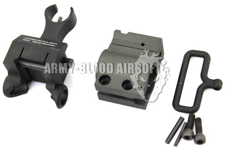 Troy Front Folding Battle Sight with Gas Block for M4 Seriesprev next