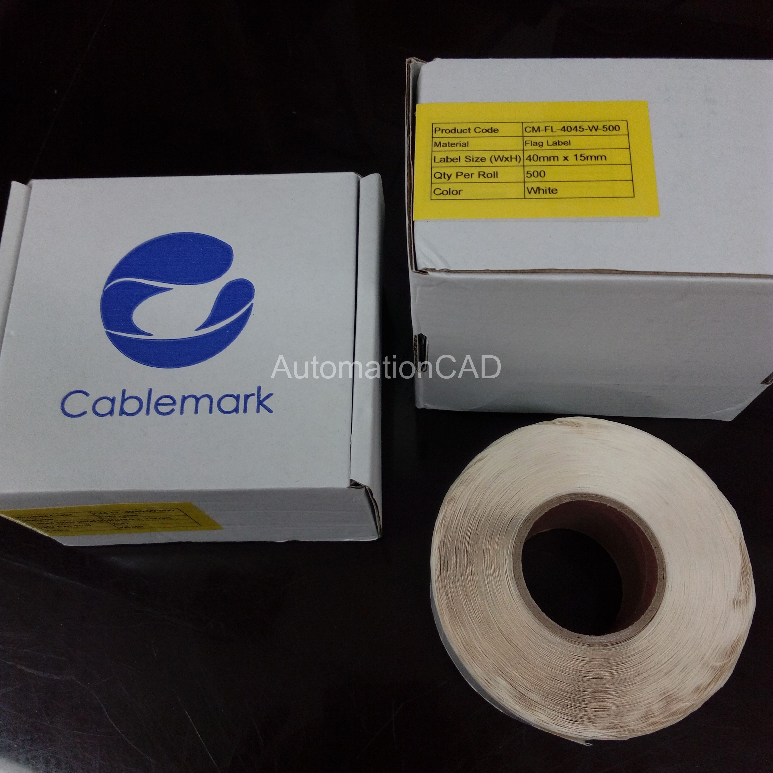 สติ๊กเกอร์มาร์คสายไฟ แบบธง 40mm x 15mm หางสั้น เบอร์มาร์คสายไฟ CABLE MARKER