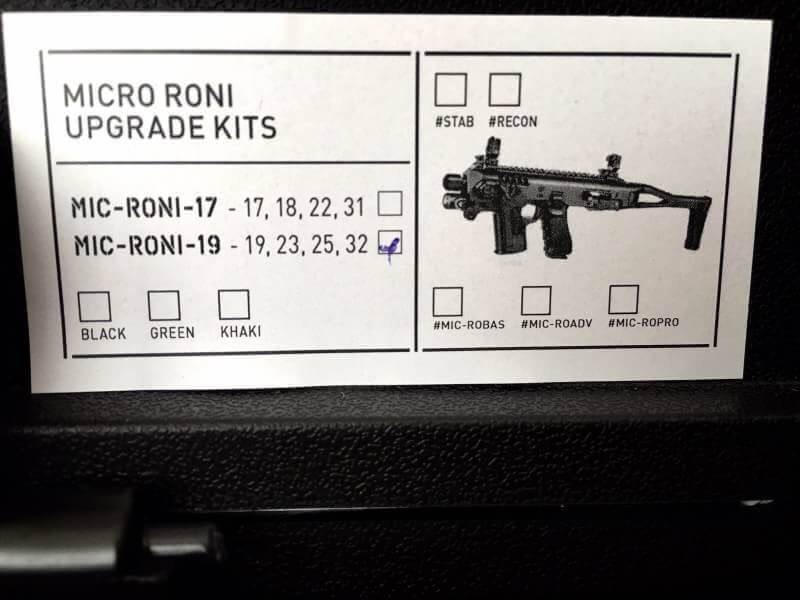 New.ไมโครโรนิของเเท้ ชุด advance kit มีไฟฉาย เเละ กล่องโพลิเมอร์ สำหรับ ปืนสั้น GLOCK 19 , 23 , 25 , 32 ราคาพิเศษ