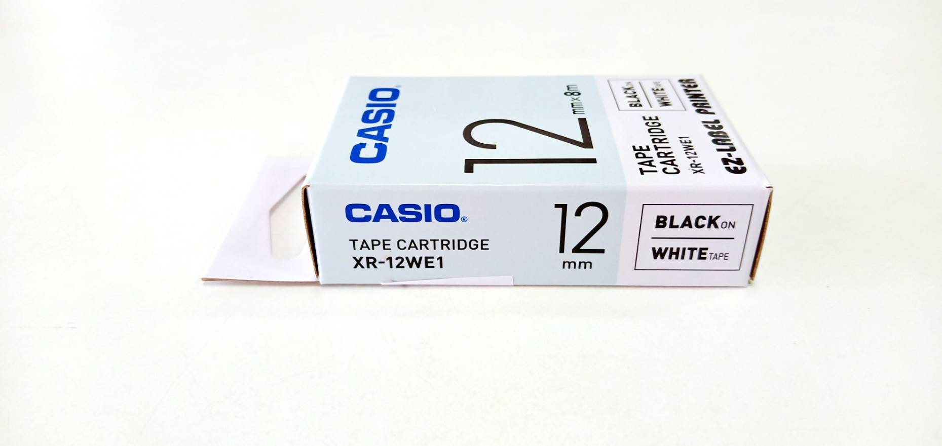 XR12-WE1 CASIO 12mm. เครื่องพิมพ์ฉลาก KL-Series CASIO PRINTER LABEL XR12WE