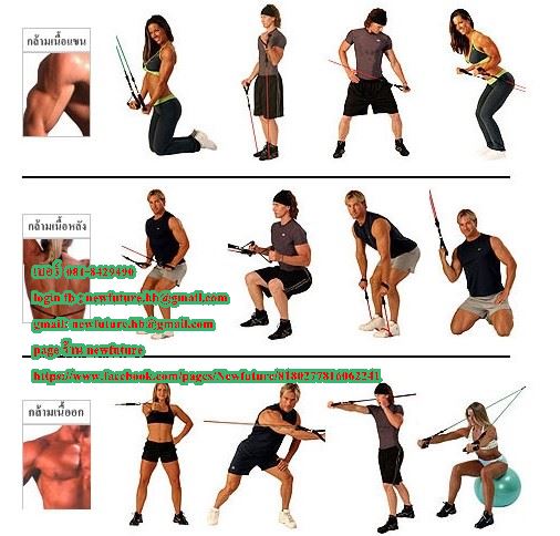 FIT-006 สายแรงต้าน สายยางยืด Resistance band สายฟิตเนส เพิ่มกล้าม กระชับกล้ามเนื้อแรงดึง 30 ปอนด์