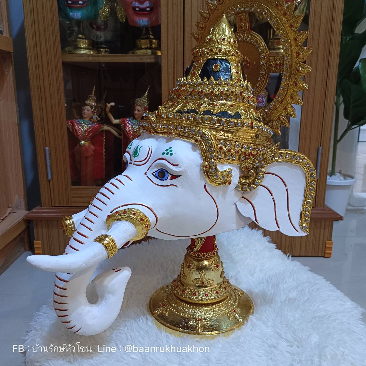 เศียรครู พระพิฆเนศ ขนาดครอบ