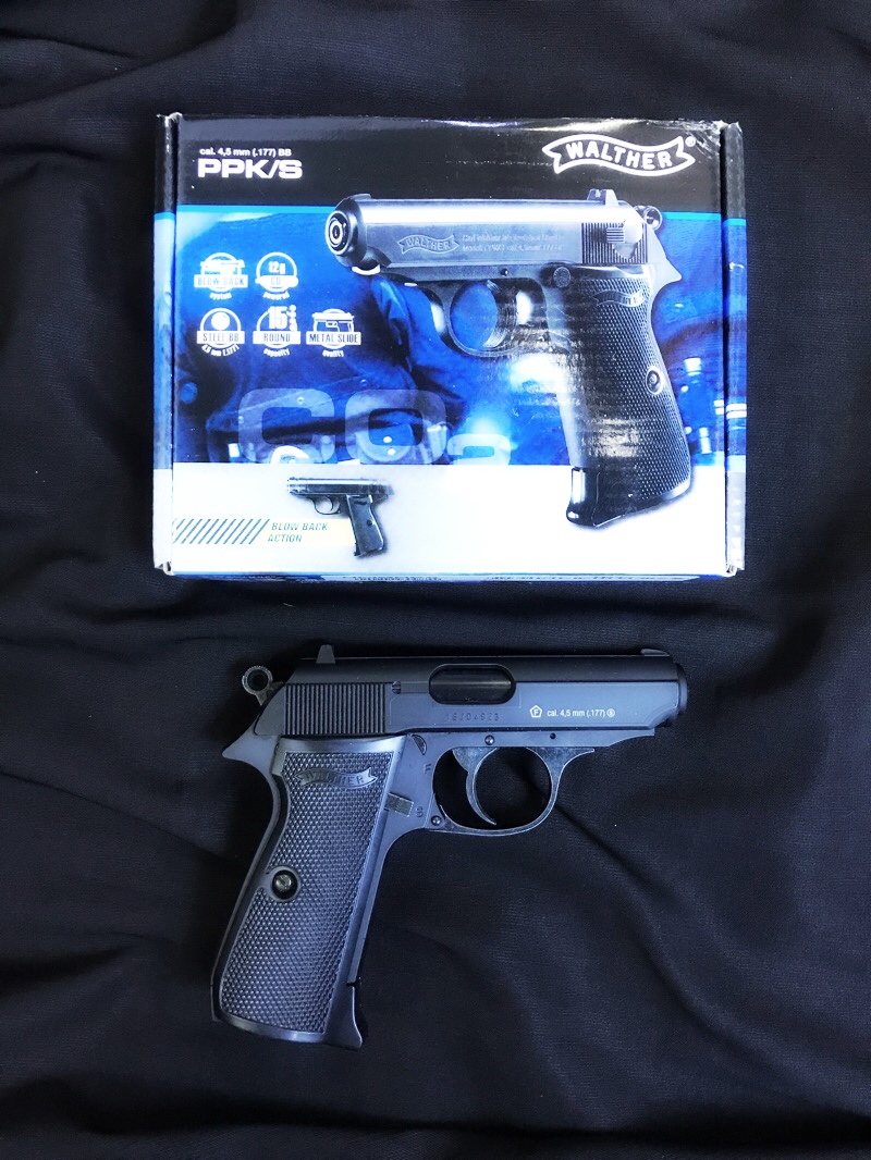 ปืนสั้น co2 UMAREX Walther PPK/S Blowback ลูกทองแดง หรือ ลูกเหล็ก ขนาด cal.4.5mm
