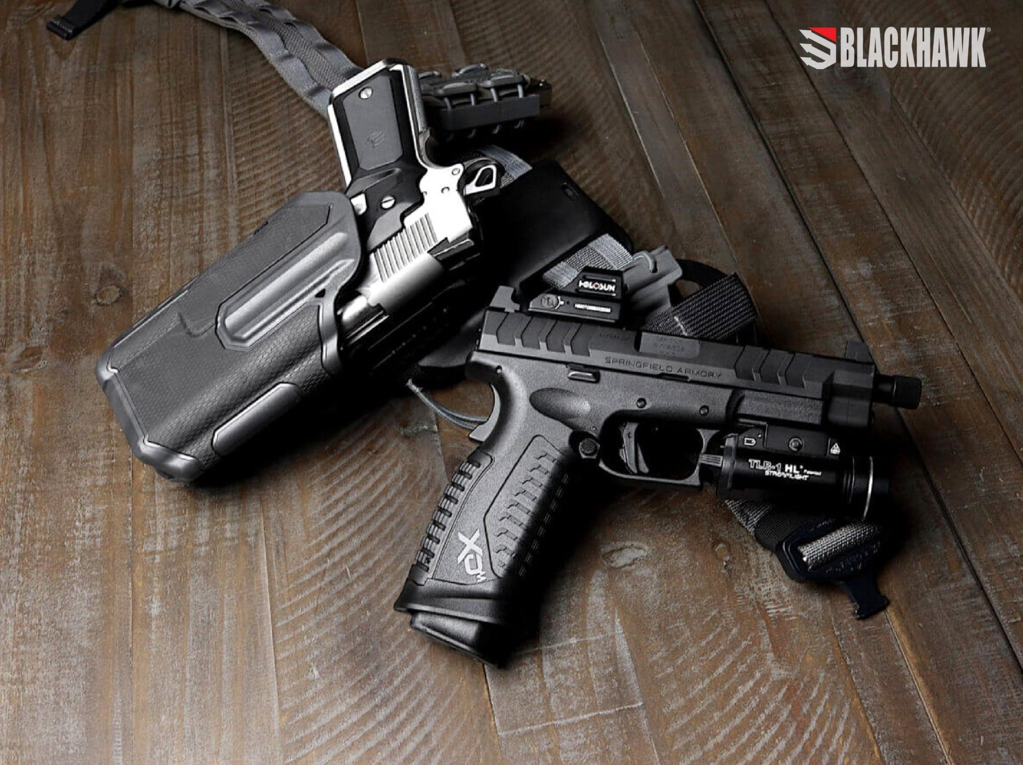 New.ซองปืน Blackhawk OMNIVORE ( Omnivore Multift Holsters ) ⚓ ซองปืนปลดล็อคนิ้วโป้ง ( Level 2 ) ⚓ ใช้กับปืนพกได้มากกว่า 150 รุ่น ( ตามตาราง ) ⚓ ใช้ยึดแบบเพลทเหน็บหรือร้อยเข็มขัดได้ 📌 ใช้คู่กับไฟฉาย Streamlight TLR-1 & TLR-2 (