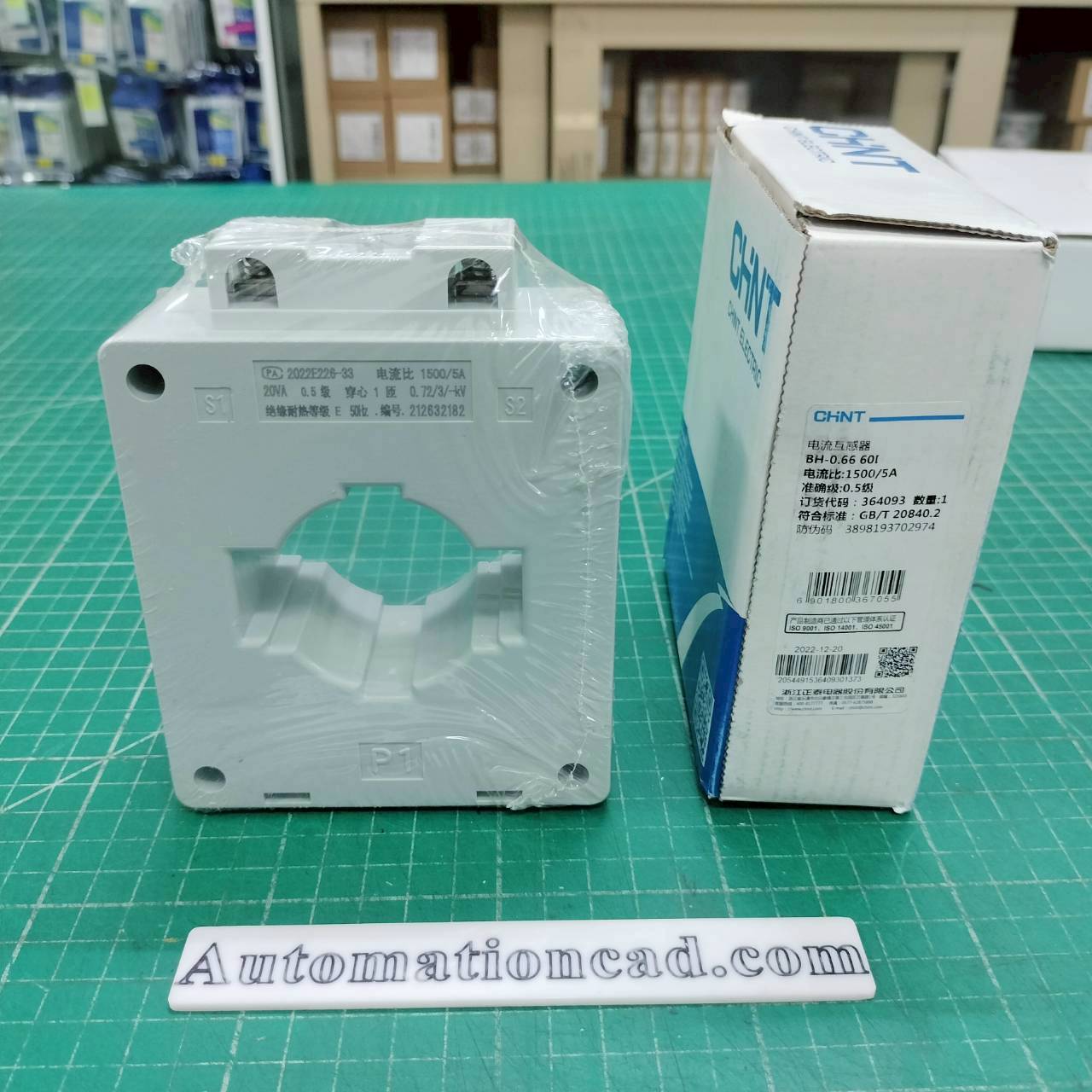 หม้อแปลงกระแสไฟฟ้า CT 1500/5A CHINT BH-0.66 60I Class 0.5 Current Transformer