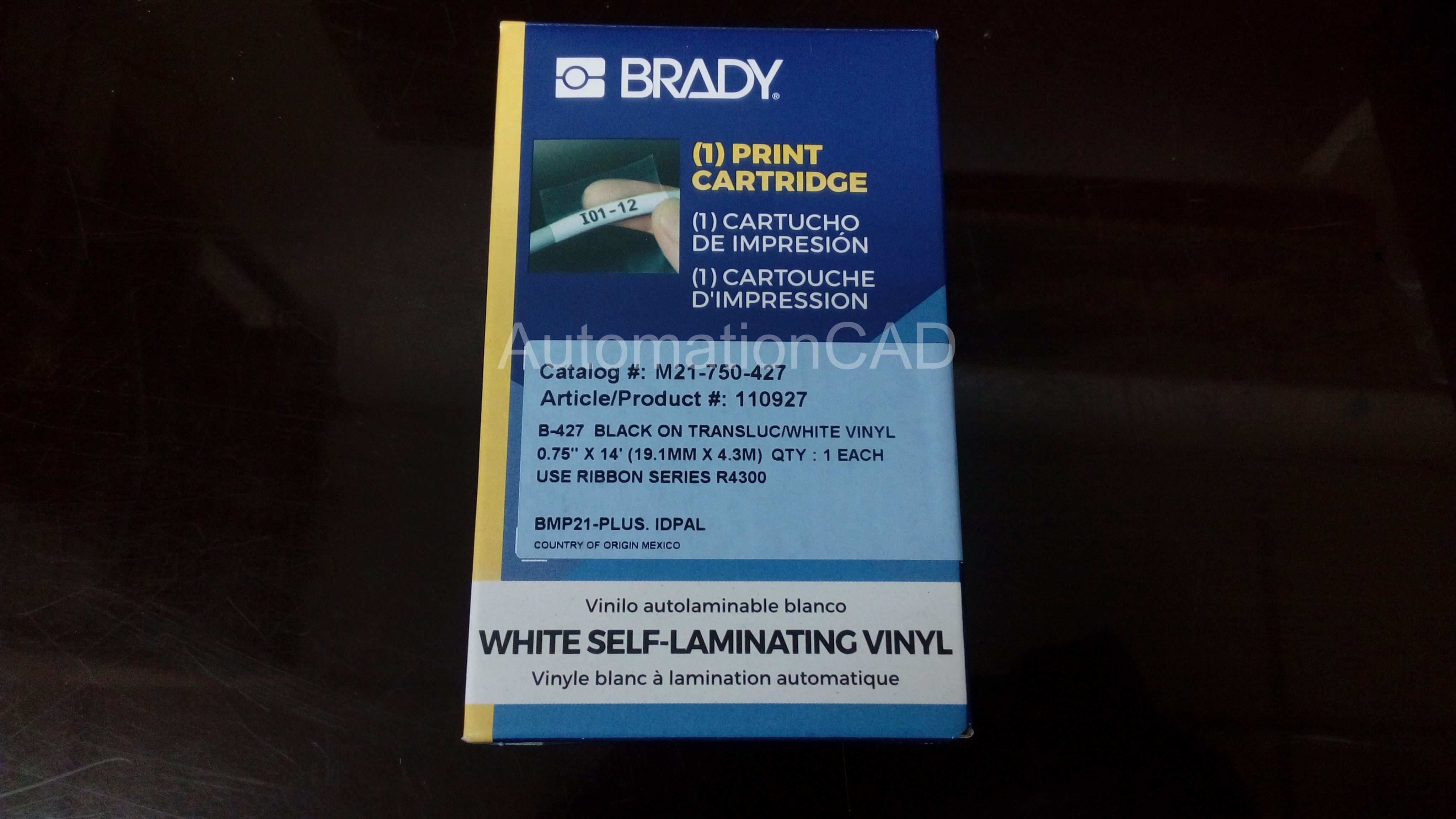 BRADY M21-750-427 สติ๊กเกอร์ BMP21-PLUS - BRADY LABEL PRINTER
