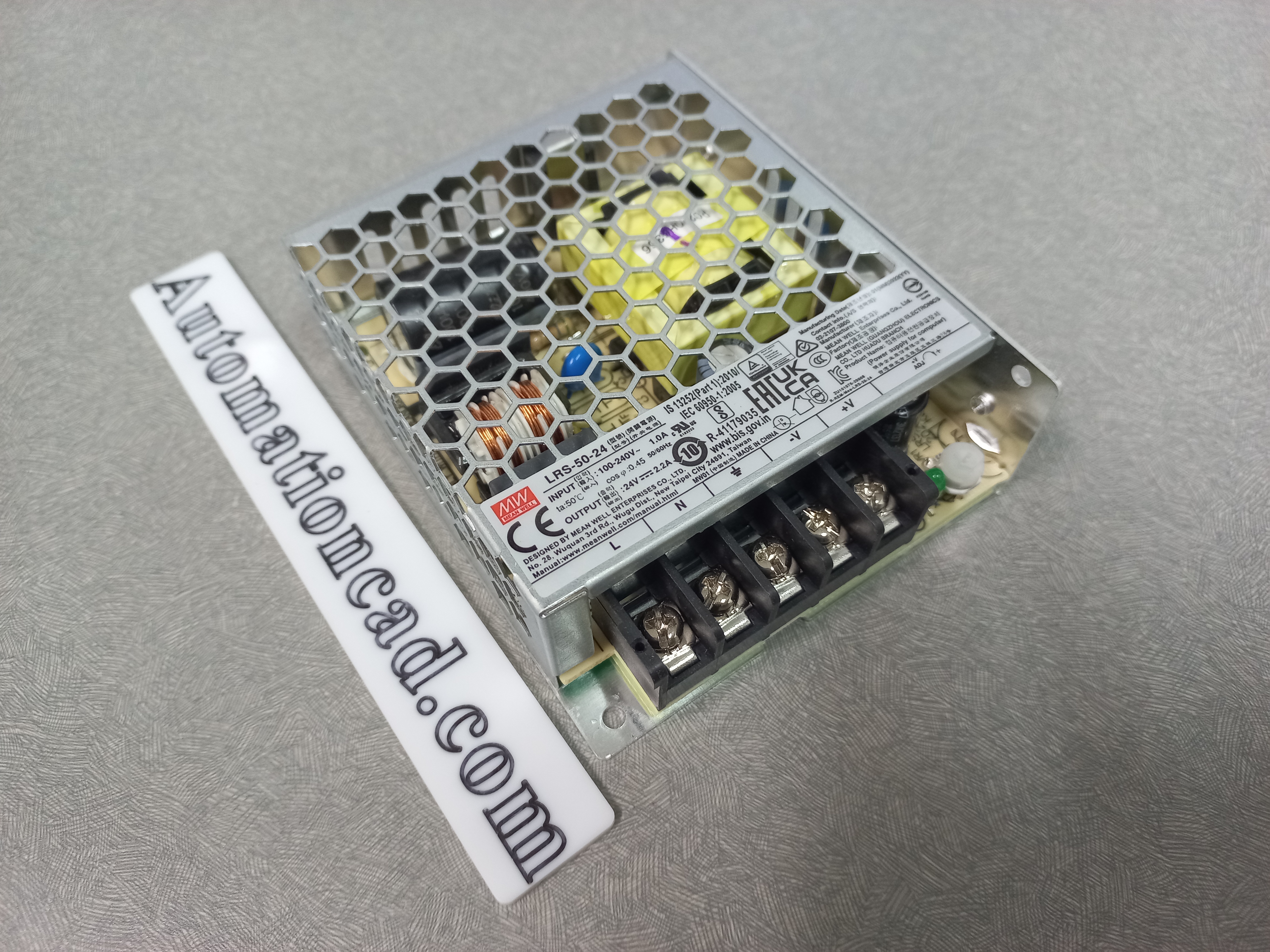 LRS-50-24 MEANWELL POWER SUPPLY พาวเวอร์ซัพพลาย 2.2A 24VDC 50W