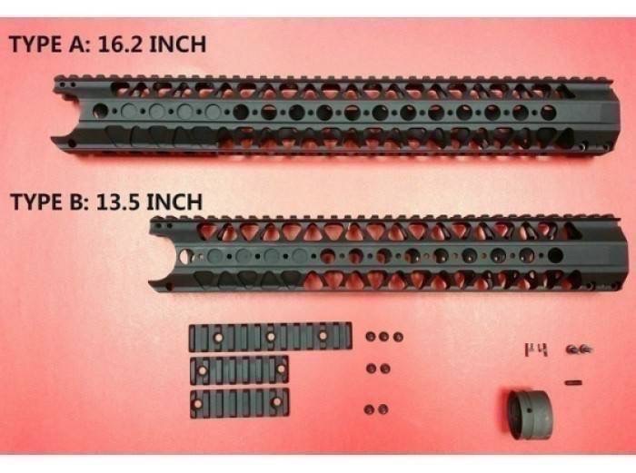 New.Angry gun Wire Cutter Rail System LVOA Style for M4 GBB and AEG 13.5-16.2" ราคาพิเศษ