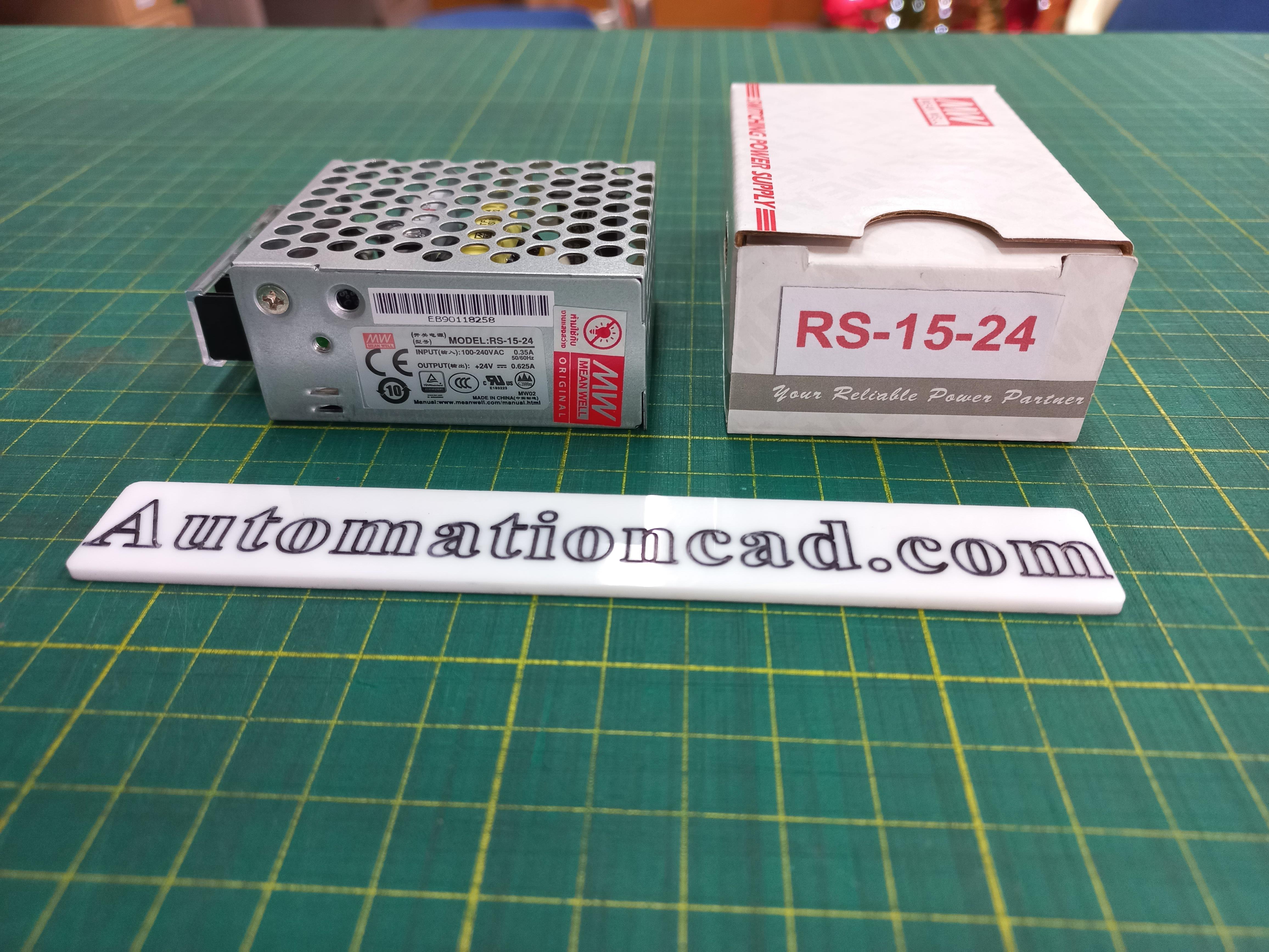 POWER SUPPLY 24VDC 15W MEANWELL พาวเวอร์ซัพพลาย 0.6A 24VDC