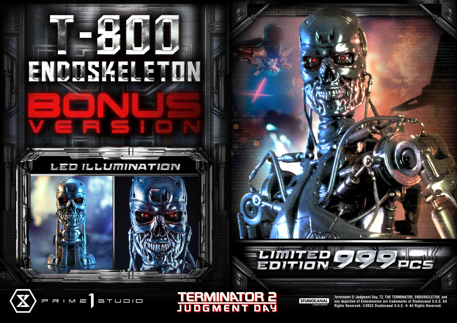 เปิดจอง : T-800 Endoskeleton: Terminator 2: Judgment Day 1/3 Scale (Deluxe Bonus)