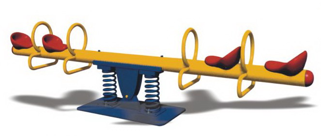 ไม้กระดกสปริง 4 ที่นั่ง