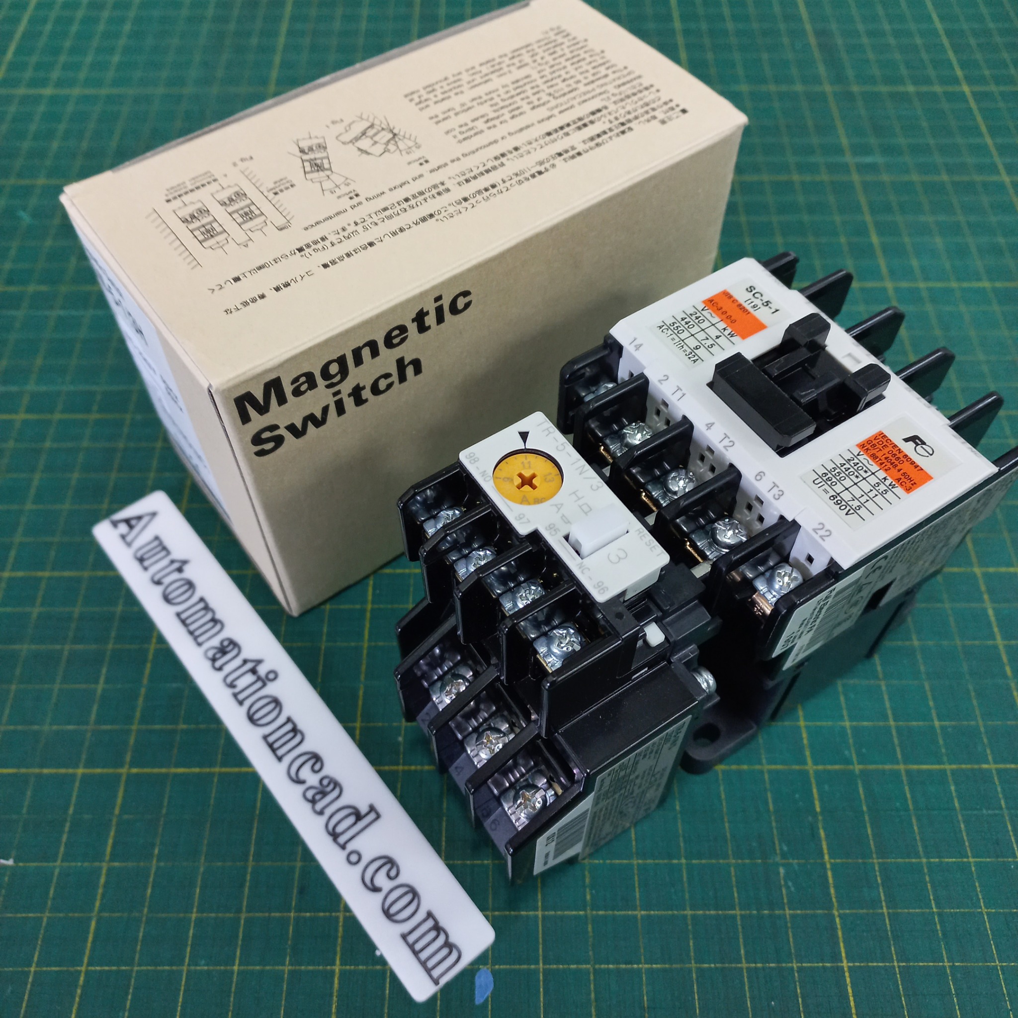 SC-5-1 CONTACTOR FUJI ELECTRIC แมกเนติก คอนแทคเตอร์ รุ่น SC-5-1 Coil 220V 3P 1NO+1NC 32A Magnetic Magnetic Switch
