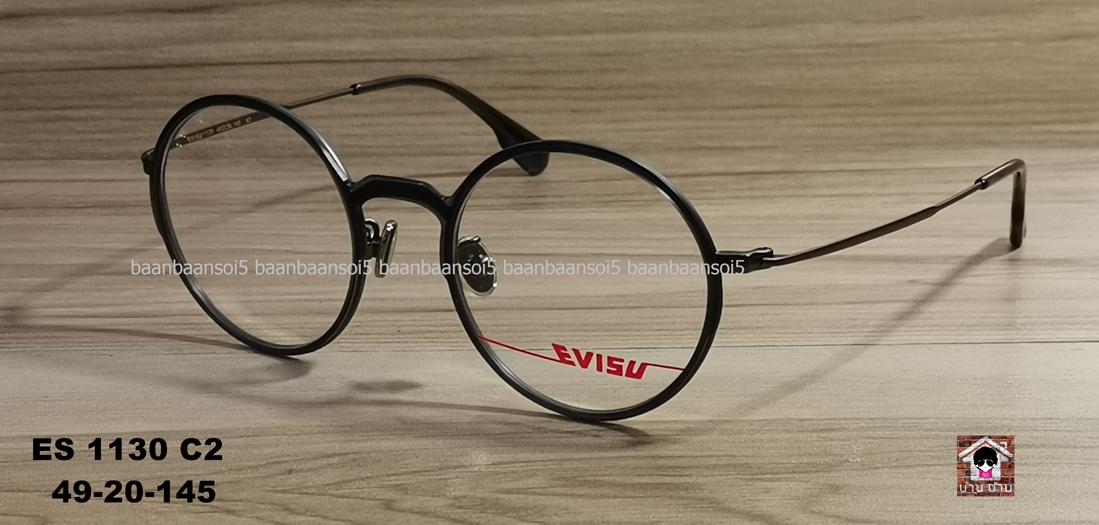 Evisu 1130 C2 49 โปรโมชั่น กรอบแว่นตาพร้อมเลนส์ HOYA ราคา 3,900 บาท