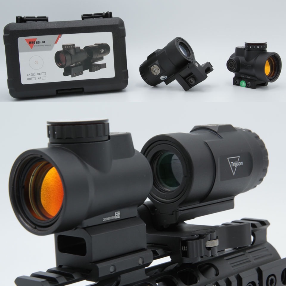 MRO set ยี่ห้อ Trijicon (MRO HD + ซูมหลังดอท 3X)