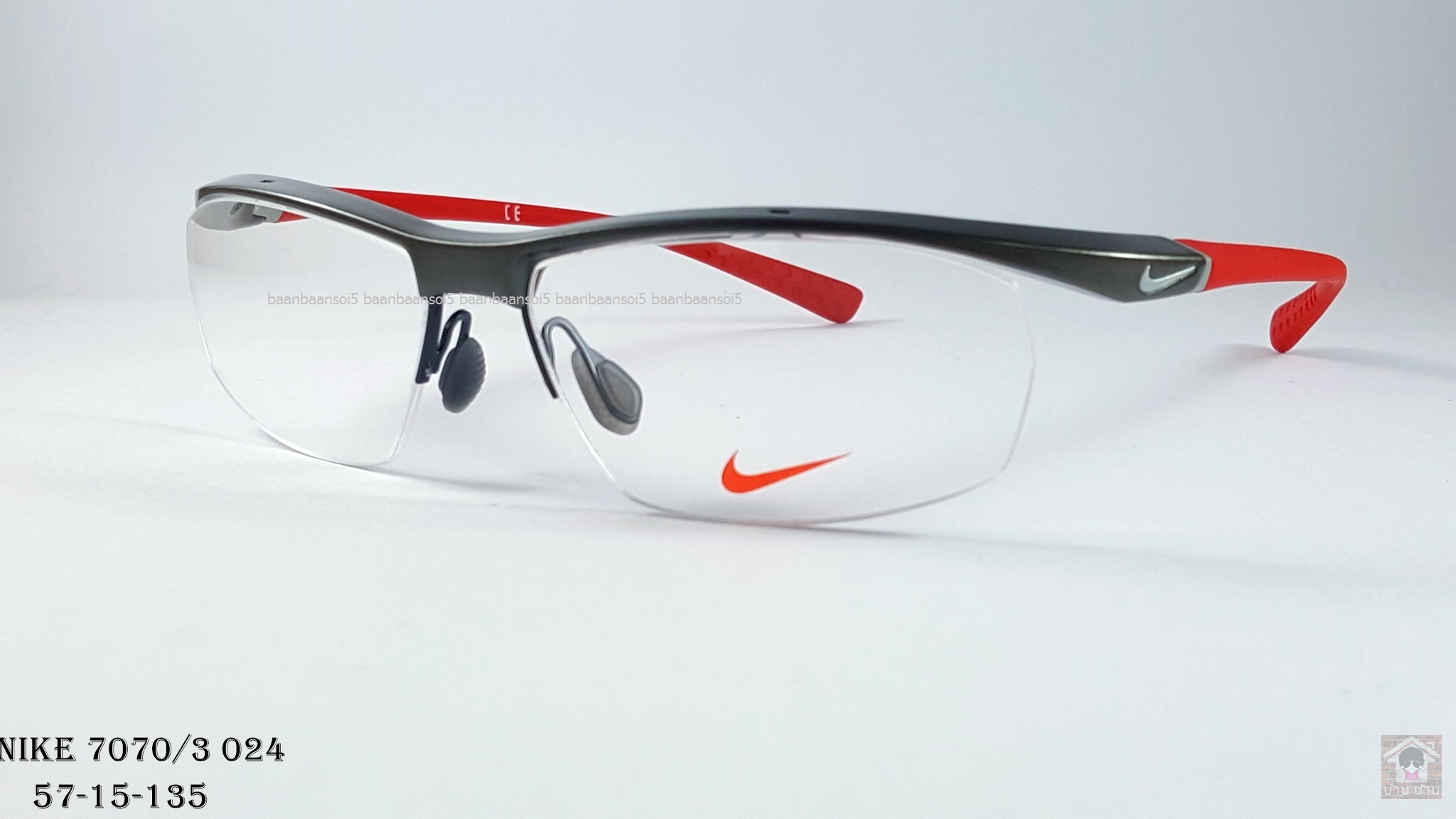 NIKE BRAND ORIGINALแท้ 7070/3 024 กรอบแว่นตาพร้อมเลนส์ มัลติโค๊ตHOYA ป้องกันรังสีคอม 4,200 บาท