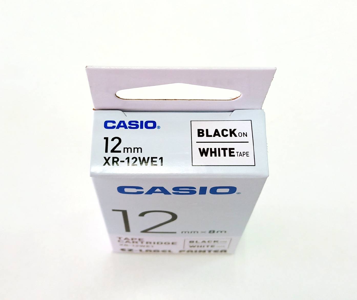 XR12-WE1 CASIO 12mm. เครื่องพิมพ์ฉลาก KL-Series CASIO PRINTER LABEL XR12WE