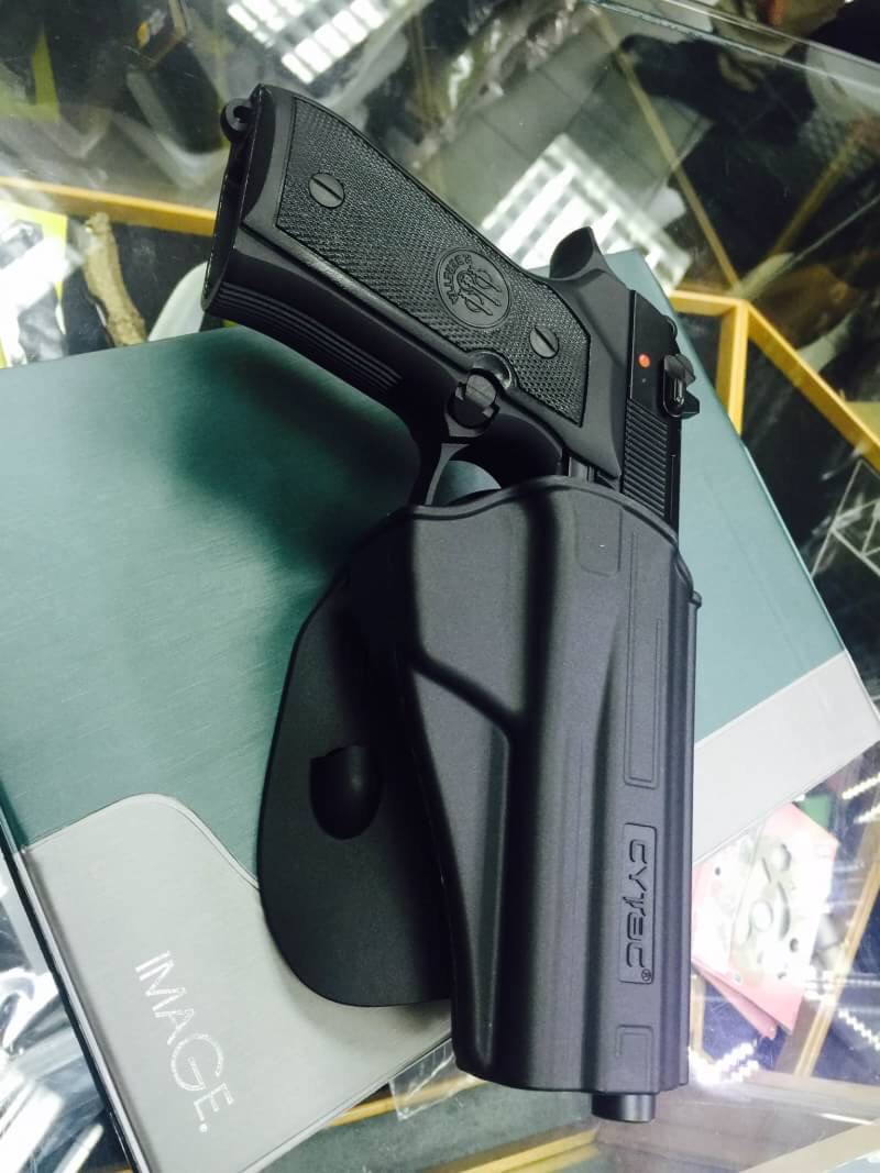 New.ซองปืน พกนอก Cytac สำหรับปืน BERETTA 92fs กดปลดล๊อกโดยนิ้วโป้ง เซฟตี้ ‼️ป้องกันการแย่งปืนได้ดีเยี่ยม มีเพลทปรับ ระดับ ความสูงตำ่ในตัว 📌❗️ราคาโปรโมชชั่น ราคา1,300 บาท เท่านั้น
