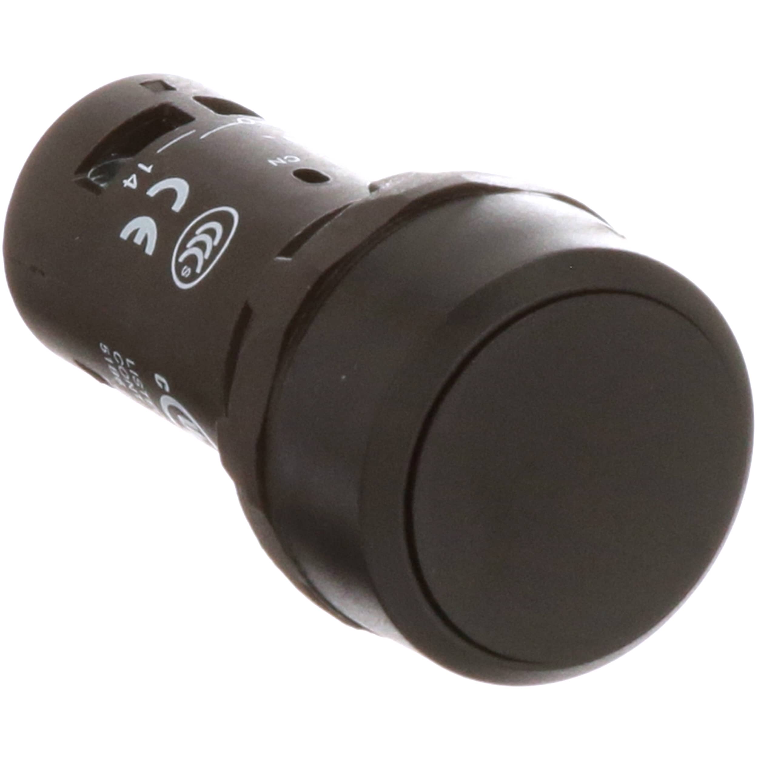 ปุ่มกด ABB 1NO+1NC สวิตซ์กดเด้งกลับ สีดำ รู 22 mm Push Button Switch