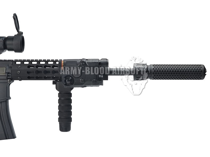 Knight's Armament QDC CQB Barrel Extension KAC 556 QDC CQB Airsoft Dummy Quick Detach Suppressor (CQB Length,BK)prev next