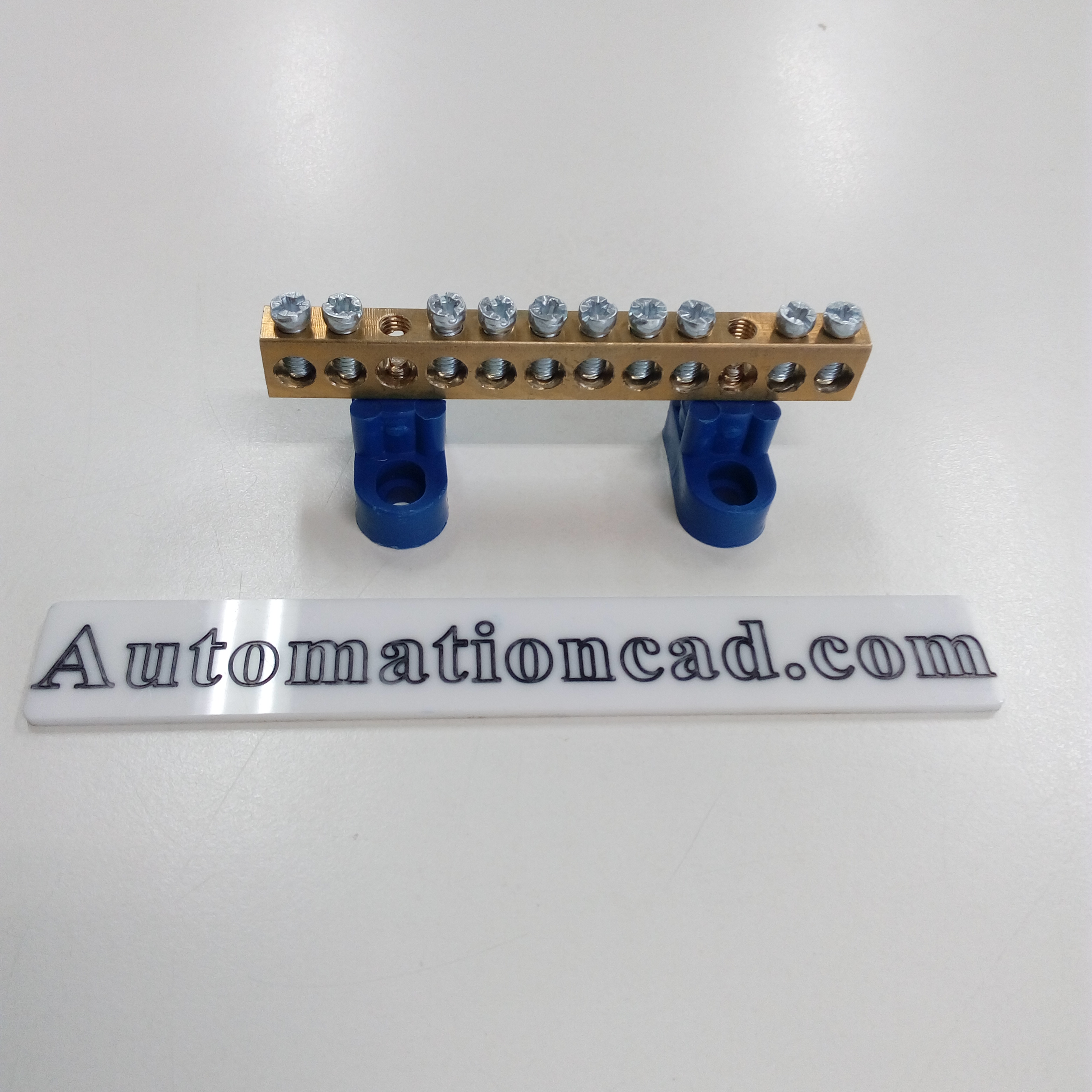 BAR กระจายไฟฟ้า 1 แถว 10 ช่อง แบบเปลือย BAR GROUND บาร์กราวด์