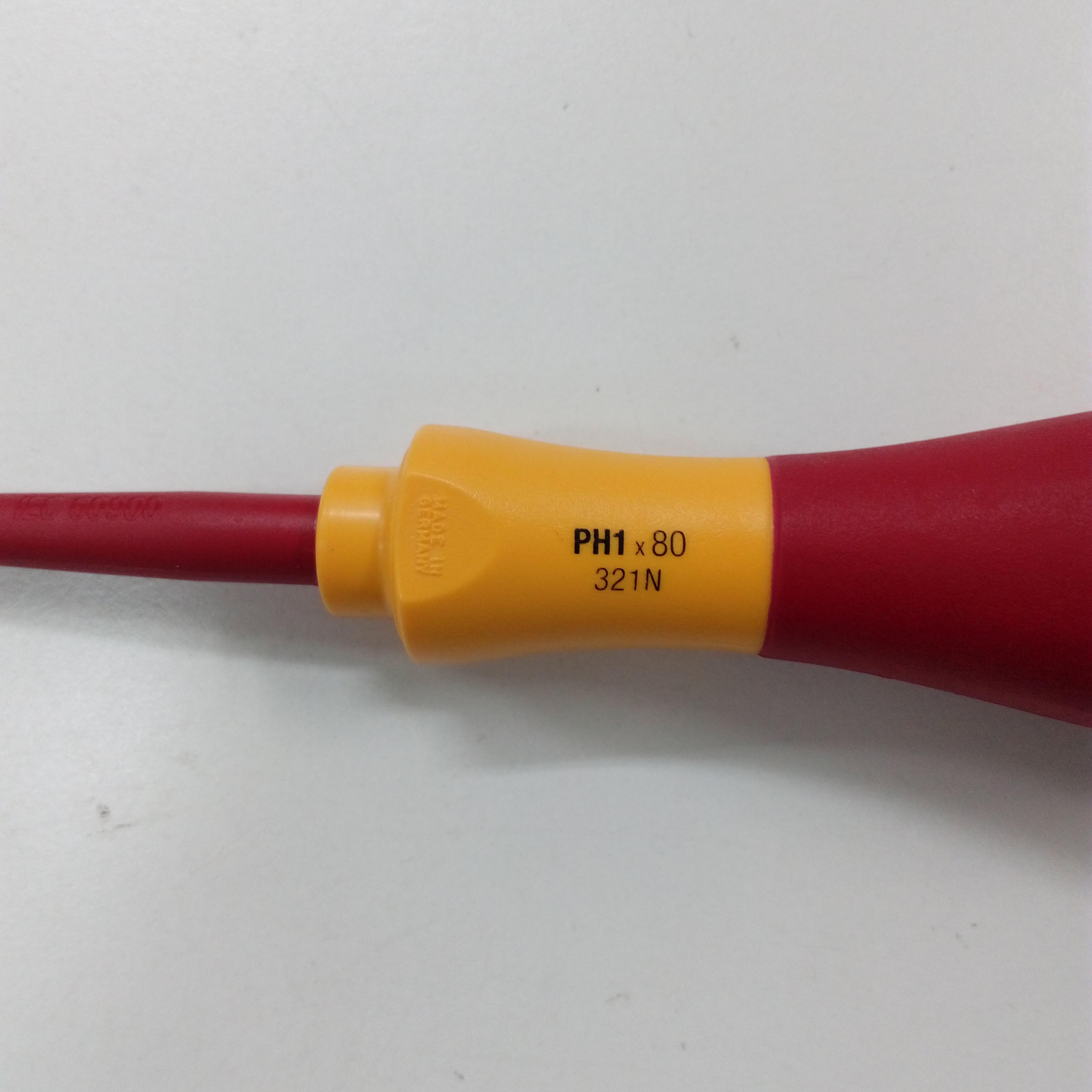 ไขควงแฉกหุ้มฉนวน PH1 x 80mm. WIHA ใช้ขัน SOCKET RELAY - SCREWDRIVER