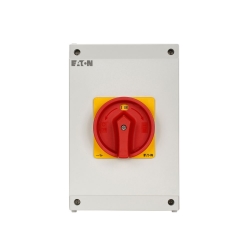 สวิตช์หลัก EATON P3-63/EA/SVB/N 63A 30kW IP65 Main Switch 3P+N Pole Flush Mount Isolator Switch