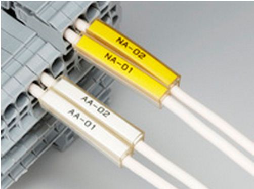 Yellow Strip Marker 4mm. ใช้กับ เครื่องพิมพ์ CANON รุ่น MK1000, MK1100, MK1500, MK2000, MK2100, MK2500