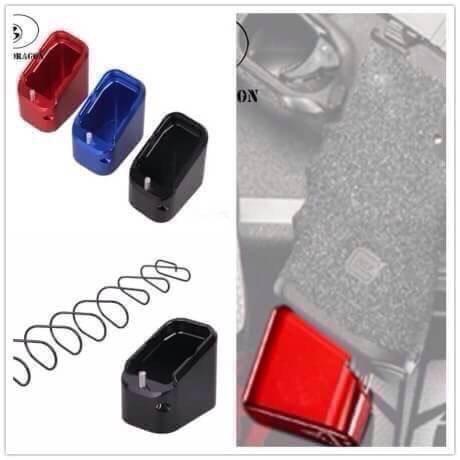 New.TARAN ยุทธวิธีนวัตกรรม-อาวุธฐาน อลูมิเนียม PAD KIT สำหรับ GLOCK The USPA IPSC และ IDPACS กีฬา ส้นแมกอลูมิเนียม cnc. สำหรับปืน GLOCK 9/40 + เพิ่ม 5 นัด ขนาด 9 mm. + เพิ่ม 4 นัด ขนาด .40 มีมา 6 สี ราคาพิเศษ