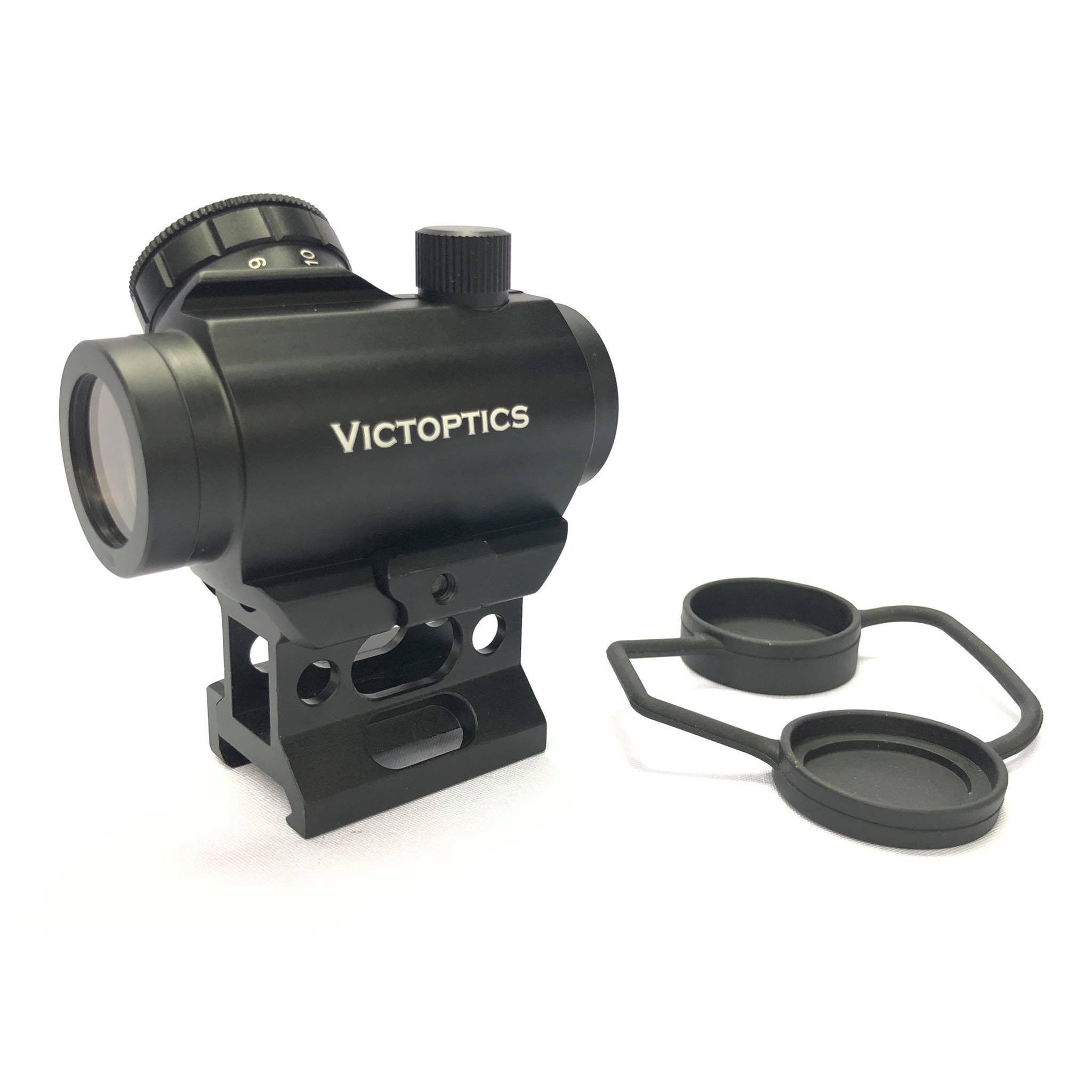 Vector Optics Victoptic 1x22 ปรับความเข้มของเป้าได้11ระดับ มาพร้อมกับขาสูงและขาเตี้ยให้เลือกใช้งาน สามารถใช้ร่วมกับNight Visionได้ ใช้ถ่านCR2032 จำนวน1ก้อน รองรับ .223 .308 7.62 .3006 .300win 9mm .45ACP pistols .22 ลูกซองขนาดลำกล้อง20ga และ 12ga ราคา 3,50
