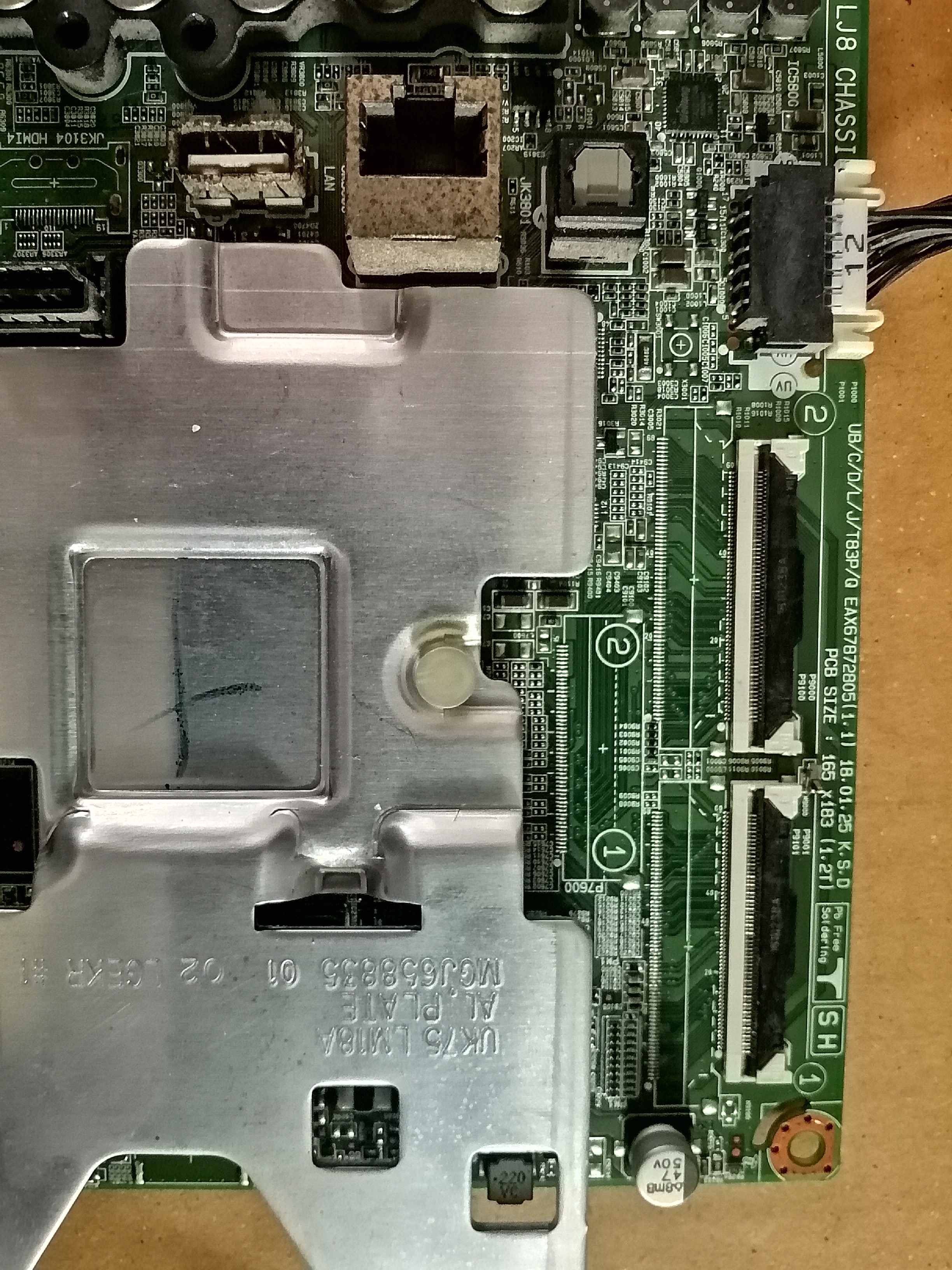 เมนบอร์ดLG43UK6300PTE :EX67872805(1.1)