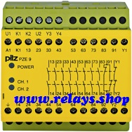 774143 PILZ PZE 9 110-120VAC 8n/o 1n/c LiNE iD : RELAYS.SHOP