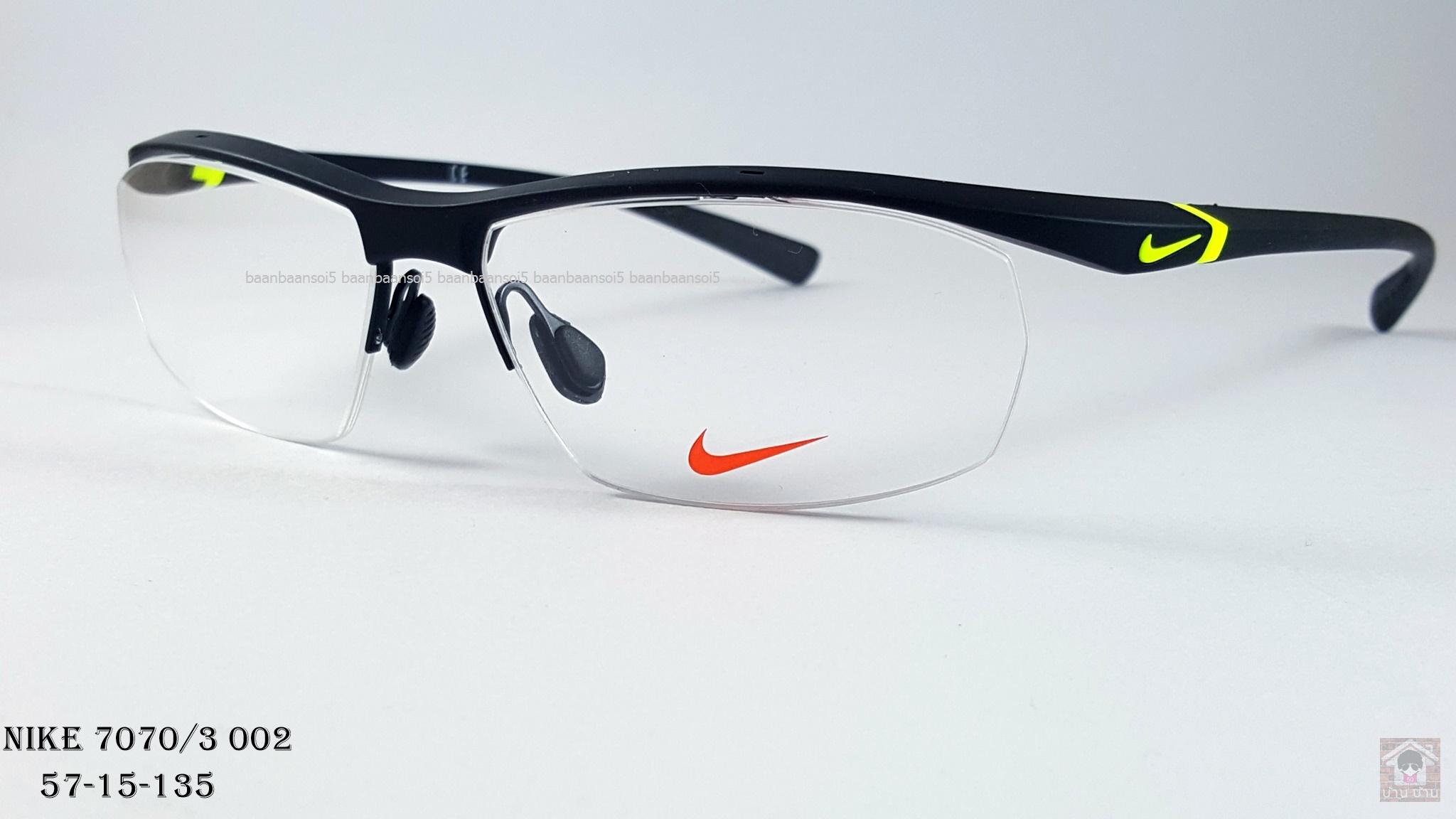 NIKE BRAND ORIGINALแท้ 7070/3 002 กรอบแว่นตาพร้อมเลนส์ มัลติโค๊ตHOYA ป้องกันรังสีคอม 4,200 บาท