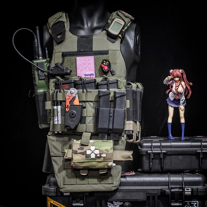 FCSK 2.0 Plate Carrier ( Twinfalcons ) [ TW-VT15 ] ♠ Delustering Cordura 500D ♠ Easily adapted with MK3 , MFC2.0, other front panels ♠ Adjustable Cordura Hypalon Shoulder strap ♠ Adjustable Elastic cummerbund accommodates 5.56,